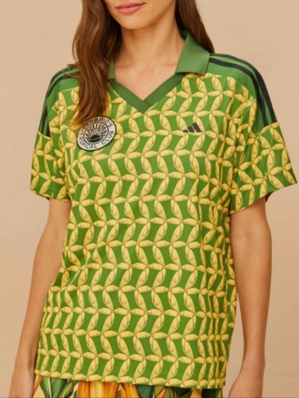 FARM Rio + Adidas Limited Ed Toucan Tropical Print Soccer Jersey, Size XS
